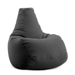 Крісло мішок груша Сірий, XXXL 100х140, Мікророгожка з внутрішнім чохлом