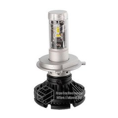 X3 Лампа світлодіодна ЛІД (к-кт 2 шт) 12/24V, 50W, 4000Lm + вентилятор (авіація. Алюмін.) | VTR