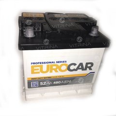 Аккумулятор EUROCar 52 А.З.Е., со стандартными клеммами | R, EN480 (Европа)