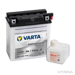 Аккумулятор VARTA FS FP 5Ah-12v YB5L-B, 12N5-3B (121x61x131) со стандартными клеммами | R,Y6, EN60 (Европа)