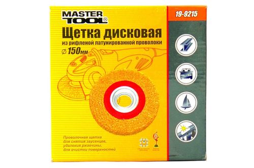 Щетка дисковая Mastertool - 150 мм, рифленая | 19-9215