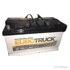 Аккумулятор EUROTruck 110 А.З.Г. со стандартными клеммами | L, EN950 (Азия)