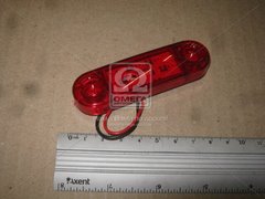 Ліхтар габаритний 24V LED червоний (9 діодів, 3 ряди) | TEMPEST