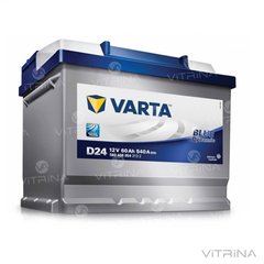 Акумулятор VARTA BD (D24) 60Ah-12v (242х175х190) зі стандартними клемами | R, EN540 (Європа)