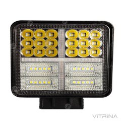 Светодиодная фара LED (ЛЕД) квадратная 48W (+ led х + strobe light) | VTR