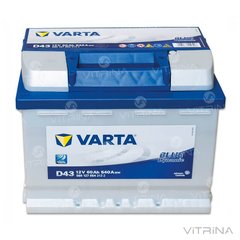 Акумулятор VARTA BD (D43) 60Ah-12v (242х175х190) зі стандартними клемами | L, EN540 (Європа)