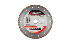 Алмазний диск 180 мм турбо Granite | 9-02-180