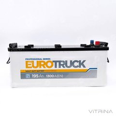 Аккумулятор EUROTruck 195 А.З.Е. со стандартными клеммами | R, EN1300 (Европа)
