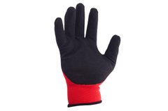 Перчатки рабочие с нитриловым покрытием 10 (красно-черная) Intertool | SP-0127