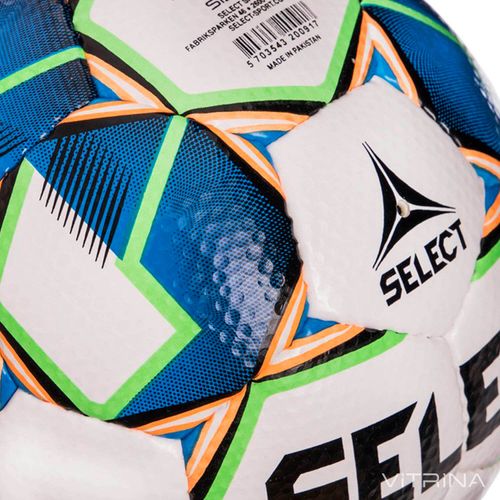 Футбольный мяч №4 Select Talento WB (FPUS 1400, белый-синий)