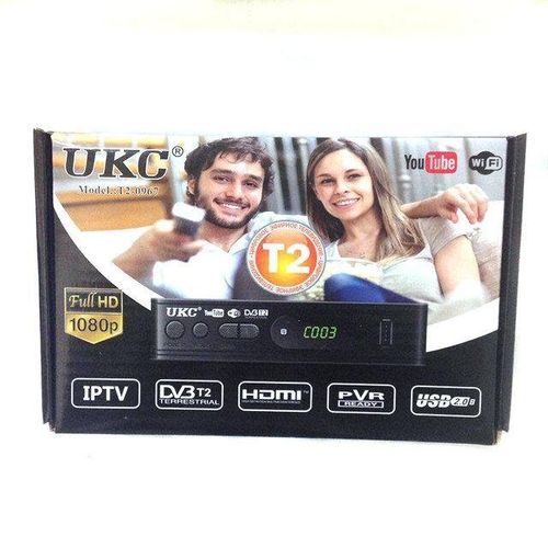 Т2 ТВ тюнер ресивер с поддержкой адаптера WiFi DVB-T2 UKC 0976