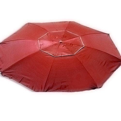 Зонт пляжный антиветер d2.0м серебро Stenson MH-2684 красный