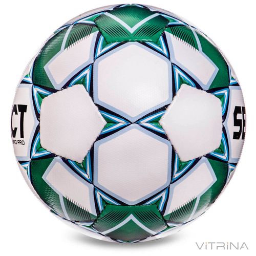 Футбольний м'яч №5 Select CAMPO-PRO-W IMS (FPUS 1300, білий-зелений)