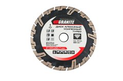 Алмазний диск 230 мм турбо посилений Granite | 9-03-230