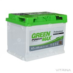 Аккумулятор Green Power Max 62 А.З.Г. со стандартными клеммами | L, EN600 (Азия)