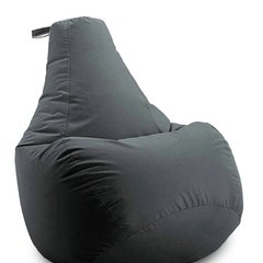 Кресло мешок груша Серый, L 65х85, Оксфорд с внутренним чехлом