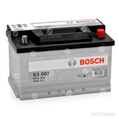 Аккумулятор BOSCH 70Ah-12v S3007 (278х175х175) со стандартными клеммами | R,EN640 (Европа)