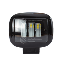 Світлодіодна фара LED (ЛІД) прямокутна 30W (3 діода) black | VTR