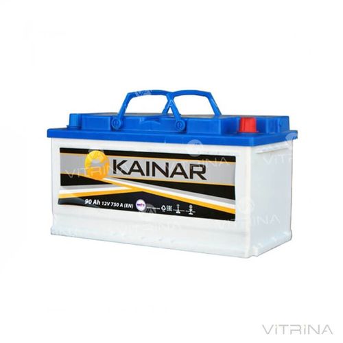Аккумулятор KAINAR Standart+ 90Ah-12v со стандартными клеммами | L, EN750 (Европа)
