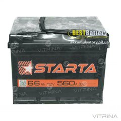 Аккумулятор Starta 66 А.З.Г. с круглыми клеммами | L, EN560 (Азия)