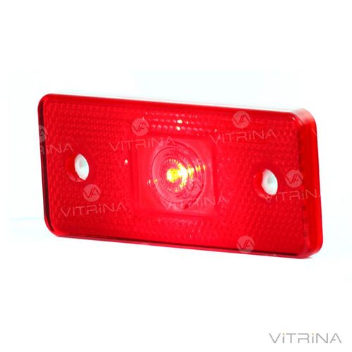 Ліхтар задній габаритний зі световозвращателем червоний LED 12/24В 115х50х49 | ФГС-133 (VTR)