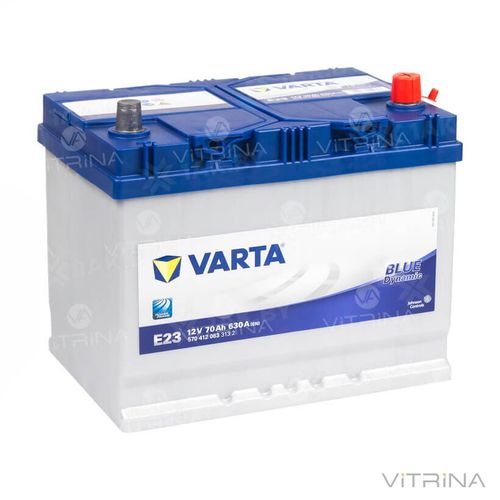 Аккумулятор VARTA BD(B23) 70Ah-12v (261х175х220) со стандартными клеммами | R, EN630 (Европа)
