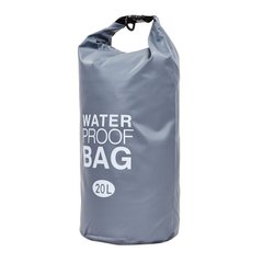 Водонепроницаемый гермомешок с плечевым ремнем Waterproof Bag 20л TY-6878-20 (PVC,цвета в ассортименте )