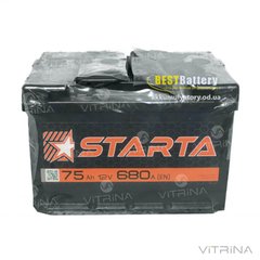 Аккумулятор Starta 75 А.З.Е. с круглыми клеммами | R, EN680 (Европа)
