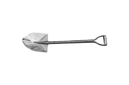 Лопата штикова Mastertool - 242 x 290 мм, ручка нержавіюча сталь | 14-6274