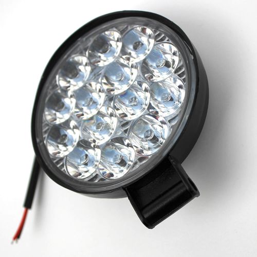 Фара LED кругла 42W 6000K (14 діодів) (8.5см х 8.5см х 1.5см) Mini