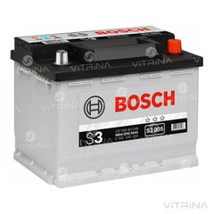 Аккумулятор BOSCH 56Ah-12v S3005 (242x175x190) со стандартными клеммами | R,EN480 (Европа)