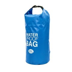 Водонепроникний гермомешок з плечовим ременем Waterproof Bag 20л TY-6878-20 (PVC, кольори в асортименті)
