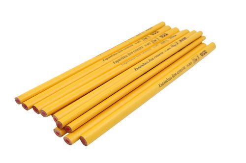 Олівець Mastertool - по склу 250 мм (12 шт.) Жовтий | 14-0815