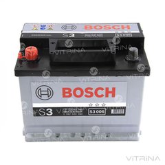 Аккумулятор BOSCH 56Ah-12v S3006 (242x175x190) со стандартными клеммами | L,EN480 (Европа)