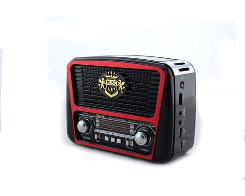 Портативна колонка радіоприймач MP3 Golon RX-435 Red