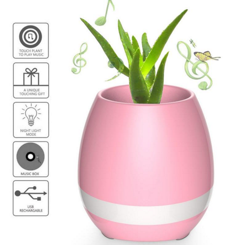 Блютуз колонка цветочный горшок SPS Music Pots Plant BT Pink