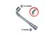 Торцевої ключ 8 мм L-подібний з отвором Intertool | HT-1608