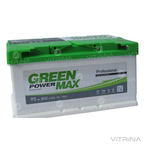 Акумулятор Green Power Max 95 А.З.Е. зі стандартними клемами | R, EN850 (Європа)