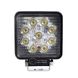 Світлодіодна фара LED (ЛІД) квадратна 27W, 9 ламп, вузький промінь 10/30V 6000K | VTR