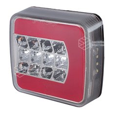 Фонарь cветодиодный LED (ЛЕД) задний квадратный универсальный 106 мм х 100 мм х 36 мм 12/24/36 V L | VTR