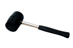 Киянка Mastertool - 680 г х 75 мм, черная резина, ручка металл | 02-1303