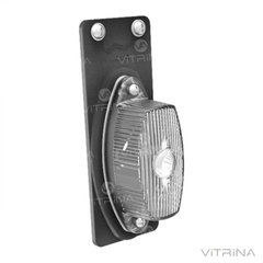 Передній габаритний ліхтар на гумовій пластині білий без лампи | Ф-417 (VTR)