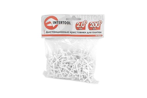 Хрестики для плитки Intertool - 2 мм (200 шт.) | HT-0351