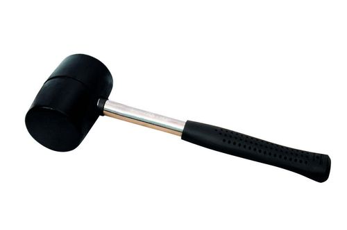 Киянка Mastertool - 680 г х 75 мм, чорна гума, ручка метал | 02-1303