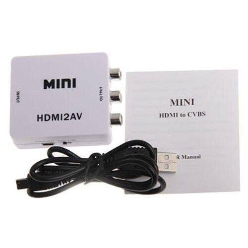 HDMI на RCA CVBS адаптер конвертер відео з аудіо 1080P HDV-610 AV-001