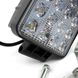 Світлодіодна фара LED (ЛІД) квадратна 48W, 16 ламп, вузький промінь 10/30V 6000K | VTR