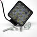 Світлодіодна фара LED (ЛІД) квадратна 48W, 16 ламп, вузький промінь 10/30V 6000K | VTR