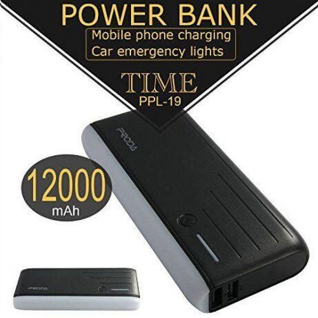 Повербанк портативное зарядное устройство PowerBank УМБ PRODA PPL-19 12000 mAh Black