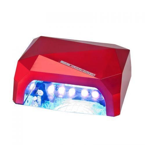 УФ лампа для манікюру і педикюру 36Вт CCFL + LED UV таймер D-058 червона