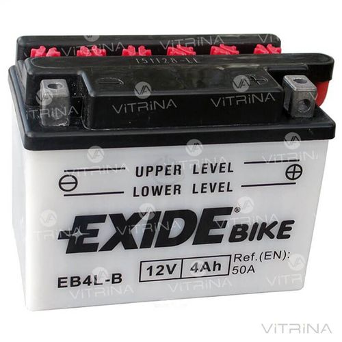 Акумулятор EXIDE 4Ah-12v EB4L-B (120х70х92) | R, EN50 (Європа)